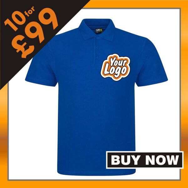 Buy 10 polo's for only £99 plus vat Thumbnail